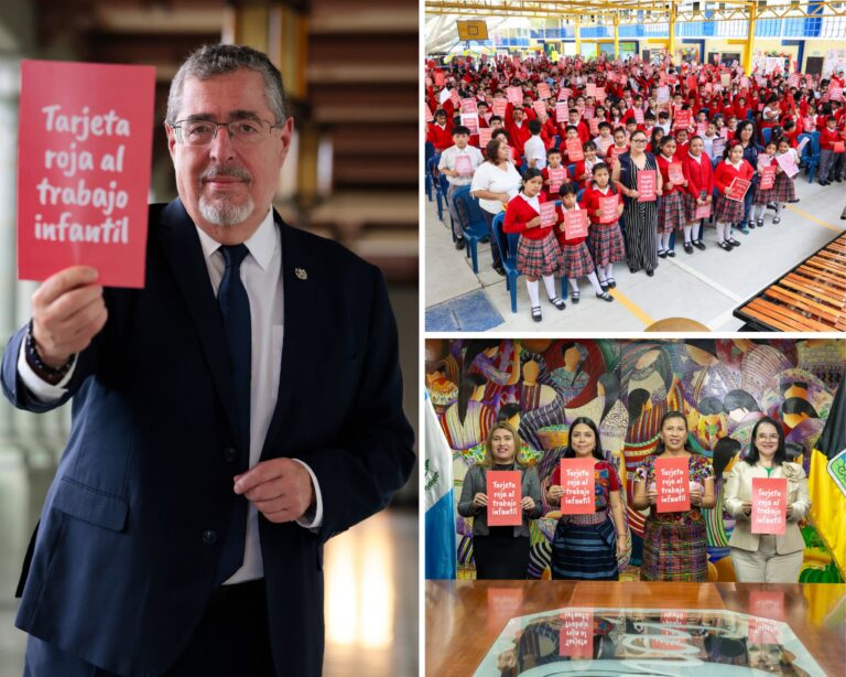  Gobierno de Guatemala se suma a campaña “Sácale Tarjeta Roja al Trabajo Infantil” por el 12 de junio